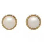 Vintage Casandra Goad Pearl Stud Earrings