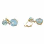 Vintage Casandra Goad Topaz and Diamond Earrings