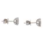 Round Brilliant Cut Diamond Cluster Stud Earrings