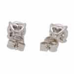 Round Brilliant Cut Diamond Cluster Stud Earrings