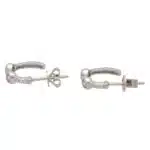 Vintage Diamond Hoop Earrings