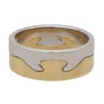 Vintage Georg Jensen Two Piece Fusion Puzzle Ring