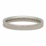 Contemporary Princess Cut Half Eternity Ring in Platinum