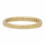 Contemporary Diamond Half Eternity Ring in Yellow Gold