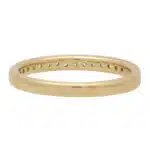 Contemporary Diamond Half Eternity Ring in Yellow Gold