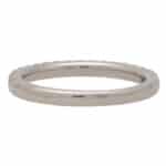 Contemporary Half Eternity Ring Set in Platinum