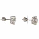 Solitaire 4.44 Carat Diamond Stud Earrings in Platinum