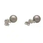Tahitian Pearl and Diamond Drop Earrings