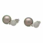 Tahitian Pearl and Diamond Drop Earrings