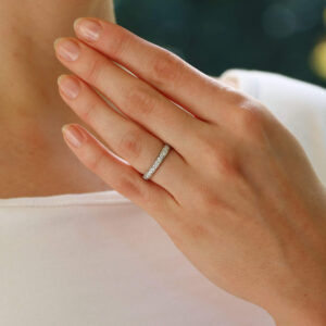 Vintage Fred Paris Full Diamond Eternity Ring