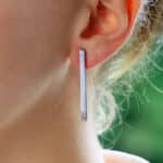 Vintage Cartier Lanières White Gold Drop Earrings