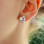 Diamond Bubble Cluster Earrings