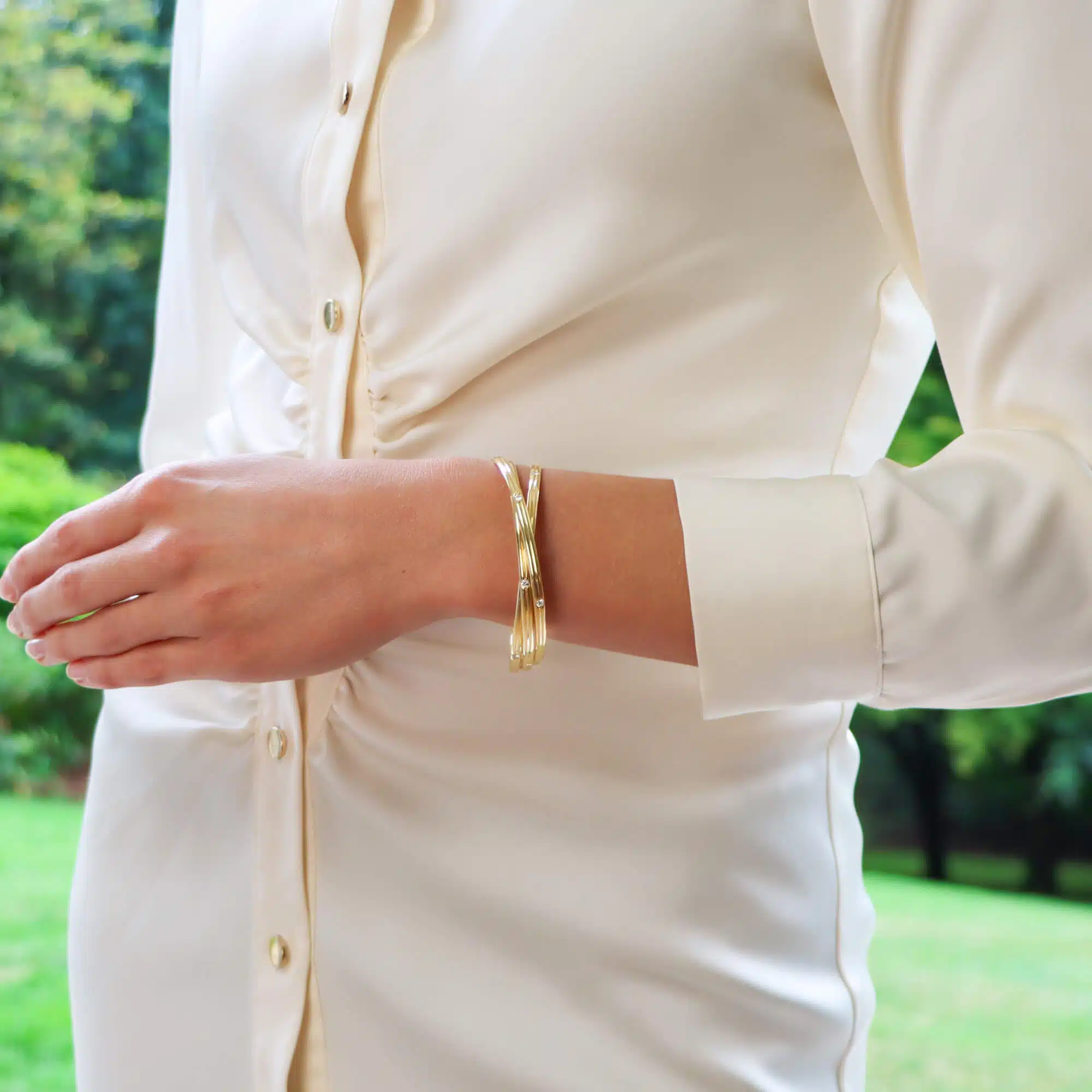 Vintage Cartier Diamond 'Constellation' Bangle