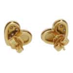 Contemporary Diamond Heart Earrings