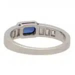 Art Deco Inspired Sapphire and Diamond Ring