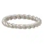 Contemporary Twisted Platinum Band
