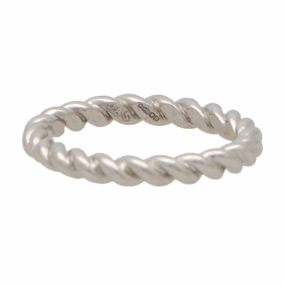 Contemporary Twisted Platinum Band