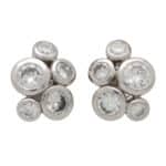 Diamond Bubble Cluster Earrings