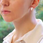 Vintage Bvlgari B.Zero1 Petite White Ceramic Hoop Earrings