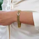 Vintage Chopard 'Happy Diamonds' Chunky Link Bracelet