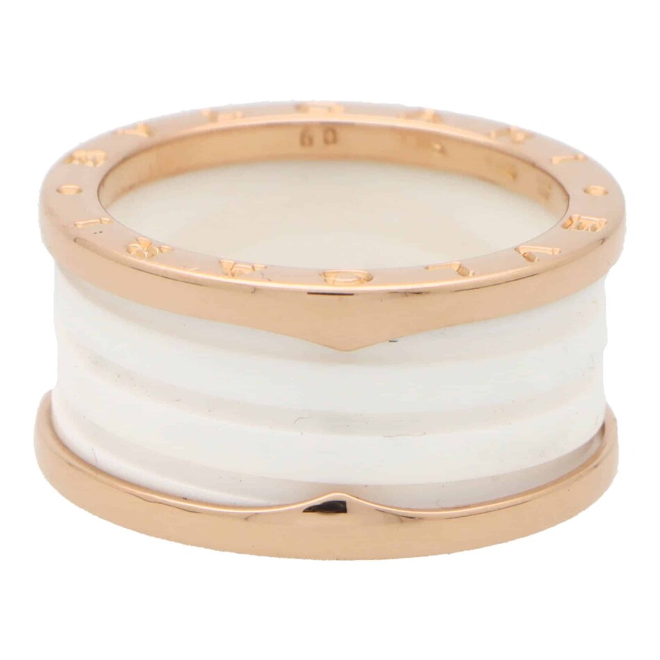 Vintage Bvlgari B.Zero1 White Ceramic Ring