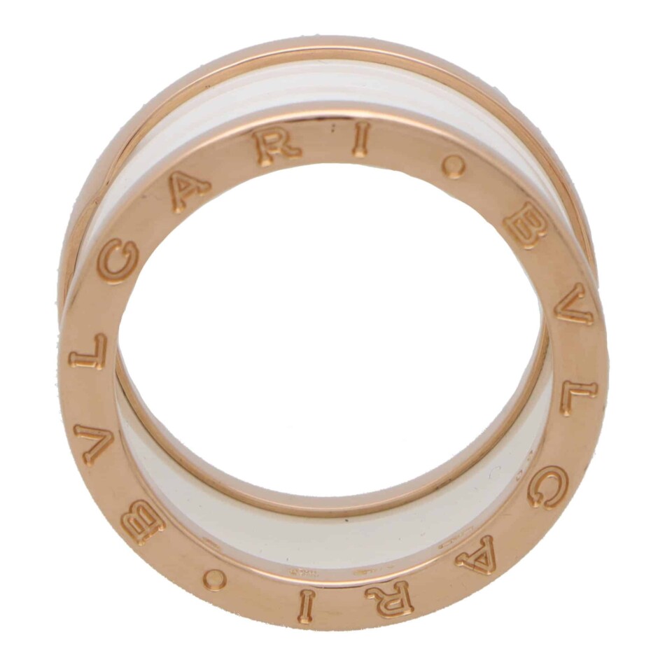 Vintage Bvlgari B.Zero1 White Ceramic Ring