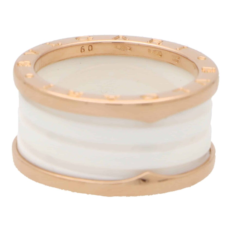 Vintage Bvlgari B.Zero1 White Ceramic Ring