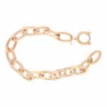 Vintage C De Cartier Diamond Open Link Bracelet