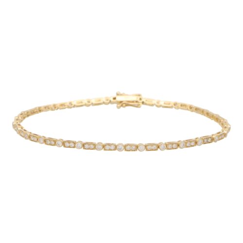 Art Deco Inspired Diamond Line Bracelet