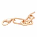 Contemporary Oval Chunky Chain Link Necklace in Rose Gold