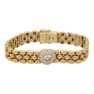 Vintage Chopard 'Happy Diamonds' Chunky Link Bracelet