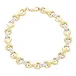 Vintage Retro Inspired Diamond Link Bracelet