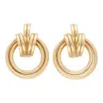Vintage Retro Earrings in Rose Gold