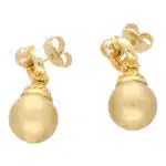 Vintage Retro Door Knocker Style Earrings in Rose Gold