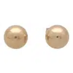 Vintage Golden Ball Stud Earrings in Rose Gold