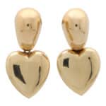 Vintage Retro Heart Drop Earrings
