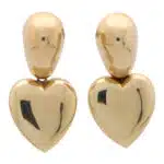 Vintage Retro Heart Drop Earrings