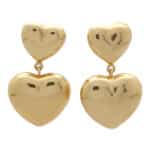 Vintage Retro Double Heart Earrings