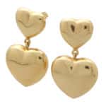 Vintage Retro Double Heart Earrings