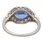 Art Deco Sapphire and Diamond Ring
