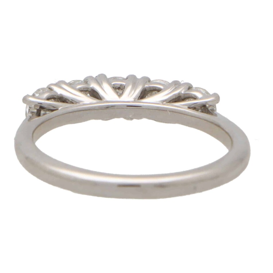 Contemporary Diamond Five Stone Ring