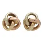 Vintage Trinity Knot Stud Earrings