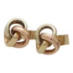 Vintage Trinity Knot Stud Earrings