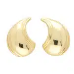 Vintage 1980's Curved Gold Earrings