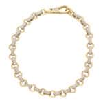 Vintage Retro Diamond Chain Link Bracelet