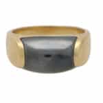 Vintage Bvlgari Tronchetto Hematite Ring