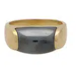 Vintage Bvlgari Tronchetto Hematite Ring