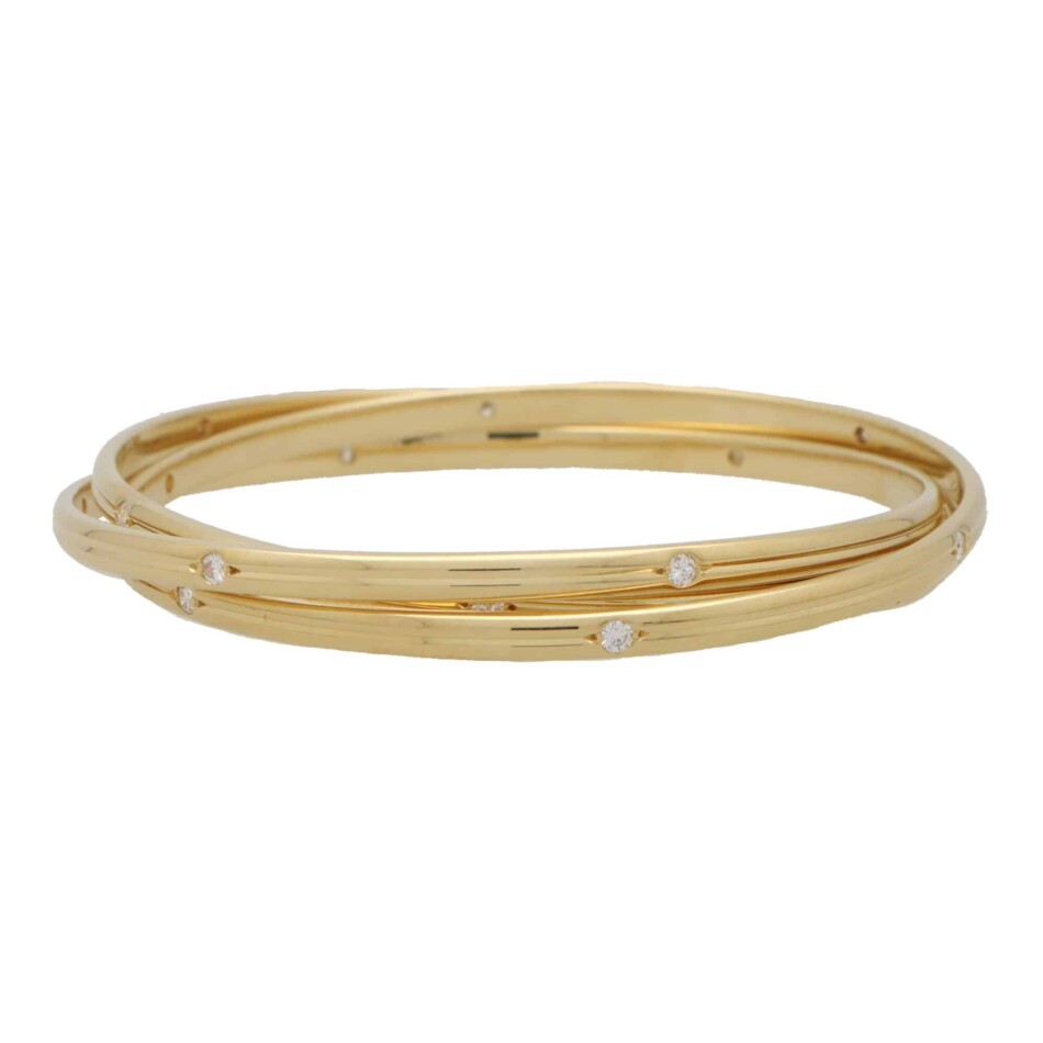 Vintage Cartier Diamond 'Constellation' Bangle