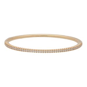 Vintage Cartier Etincelle Diamond Hinged Bangle