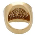 Vintage Cartier Jeton Sauvage White and Cognac Diamond Ring